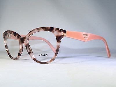 prada eyeglasses pink black|Prada pink tortoise shell glasses.